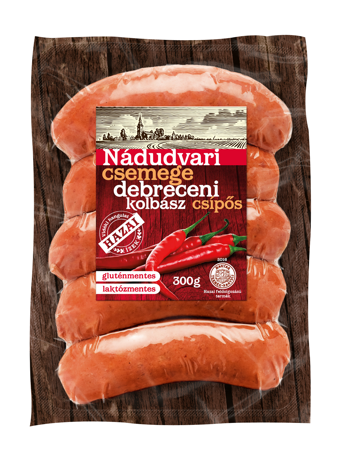 Nádudvari csípős sertés debreceni kolbász 300g